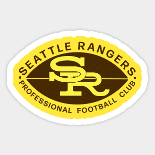 Defunct Seattle Rangers Football Club CFL 1967 Sticker